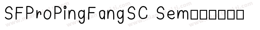 SFProPingFangSC Sem字体转换